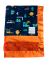 Hit The Road Navy Baby Blanket with Plush Orange Luxe Minky & Silky Satin Trim – Soft, Cozy & Customizable Baby Gift by My Blanke