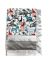Multicolor Safari Print Tundra Gray Minky Baby Receiving Blanket with Luxe Layer & Silver Satin Trim – Soft, Cozy & Customizable Baby Gift 