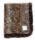 Luxe Cheetah Chocolate Brown Baby Blanket with Chocolate Satin Ruffle – Ultra Soft & Stylish