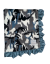 Camouflage Luxe Navy With Periwinkle Satin Ruffle Baby Receiving Blanket – Soft, Stylish, and Cozy for Babies and Toddlers