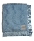 Light Blue Luxe Bella Moroccan Baby Receiving Blanket with Satin Border – Ultra Soft | My Blankee