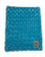 Soft Luxe Rose turquoise security baby blanket with plush, textured fabric, ultra-cozy, stylish, and perfect for comfort, snuggles, and gifting.
