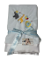 Personalized Party Animal Luxe White Receiving Blanket – Soft & Adorable Baby Blanket with Embroidered Animal Designs