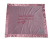 Soft pink Minky blanket with silky satin border and heartfelt embroidered message, "Think of this blanket as a hug from me to you," in pink thread.