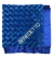 Personalized royal blue luxe rose baby receiving blanket with embroidered name "Benedetto," featuring soft plush fabric and a silky satin border.
