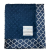 Minky Dot Navy Moroccan Tile Baby Blanket with Satin Border – Ultra Soft | My Blankee