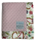 Minky Dot Pink Baby Receiving Blanket with Antique Floral Satin Border – Ultra-Soft, Elegant & Perfect for Newborns & Baby Showers