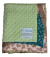 Sage Green Minky Dot Baby Blanket with Sofia Satin Edge Made in the USA


