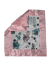 Llama Print Minky Security Lovey blanket with plush fabric & silky pink satin trim – ultra-soft, cozy, perfect for babies & toddlers.