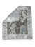 Snow Leopard Minky Security Lovey blanket with plush fabric & silky white satin trim – ultra-soft, cozy, perfect for babies & toddlers.