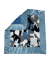 Blue Camo Minky Security Lovey blanket with plush fabric & silky blue satin trim – ultra-soft, cozy, perfect for babies & toddlers.