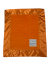 Bright orange minky dot baby security blanket with smooth satin border, soft and cozy, perfect for infants, toddlers, and travel comfort.

