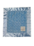 Blue Luxe Rose Baby Security Blanket – Ultra Soft Plush with Flat Satin Border, Personalized Embroidery Option