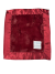Burgundy Luxe Bella Baby Security Blanket – Soft Plush with Flat Satin Border Personalized Embroidery Option