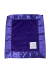 Purple Minky Dot Baby Security Blanket – Ultra-Soft Plush with Flat Satin Border Personalized Embroidery Option
