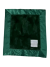 Emerald Green Luxe Bella Baby Security Blanket  – Ultra Soft Plush with Flat Satin Border Personalized Embroidery Option

