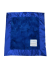 Soft Electric Blue Luxe Bella Baby Security Blanket with Satin Trim, Plush on Both Sides, Personalized Option for Infants and Toddlers