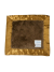 Soft Espresso Luxe Bella Baby Security Blanket with Satin Trim, Plush on Both Sides, Personalized Option for Infants and Toddlers