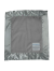 Silver Luxe Baby Security Blanket – Soft Plush with Flat Satin Border Personalized Embroidery Option